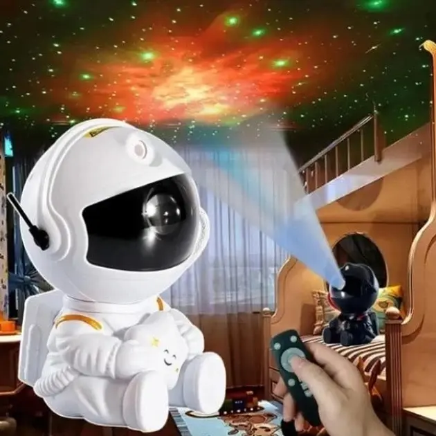 Лазерный ночник-проектор звездного неба Astronaut Art HR-F3 белый - фото 2