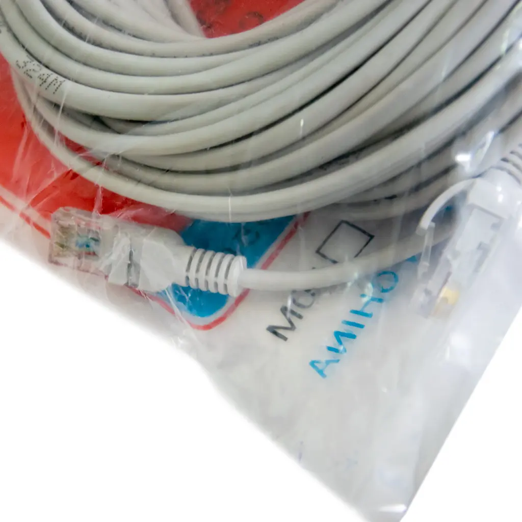Кабель Ethernet LAN Cat 5E "HX" Білий провід для роутера 20 м патч корд кабель RJ-45 - фото 7