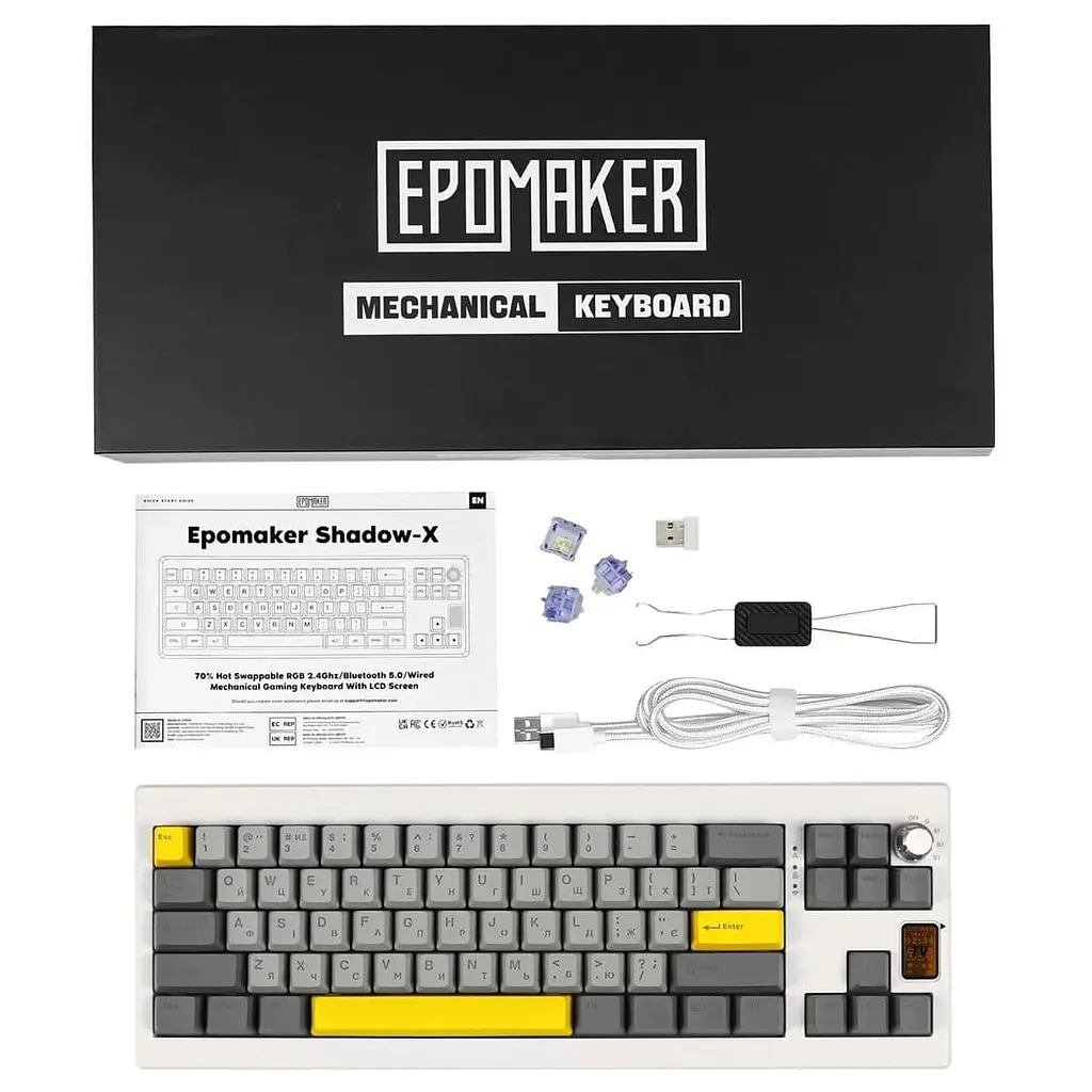 Клавіатура Epomaker Shadow-X Wisteria Linear White (SHX-W-WL) - фото 6
