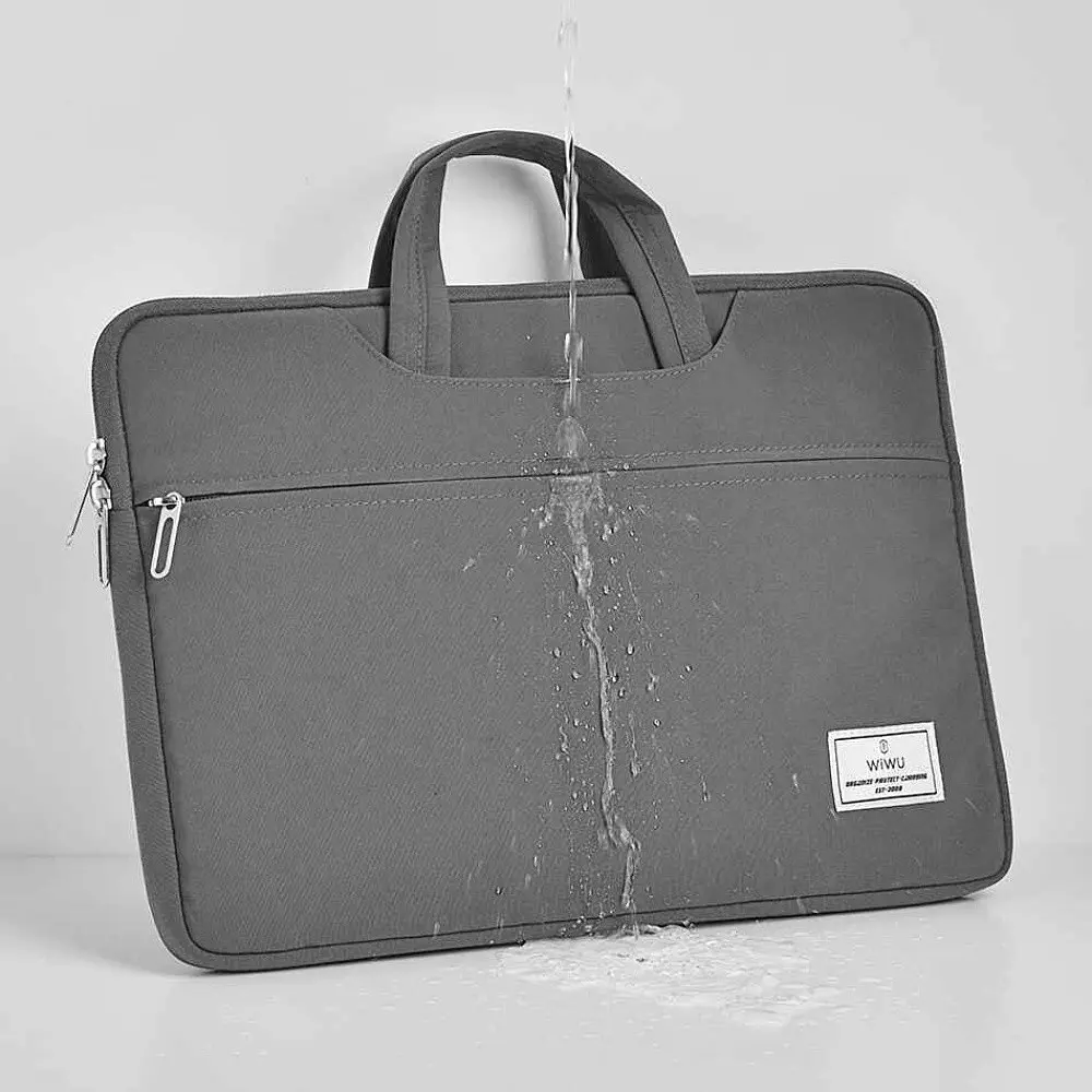 Для ноутбука Wiwu Vivid Laptop Handbag 14'' Grey - фото 8