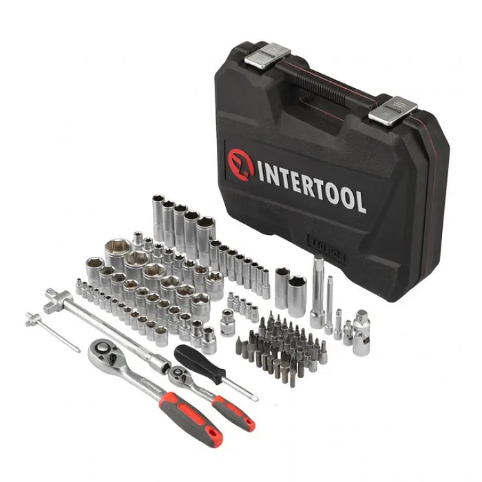 Набір інструментів 1/2"&1/4" 110 од. Intertool ET-9108 - фото 6