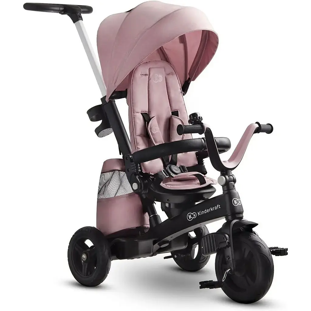 Трехколесный велосипед Kinderkraft Easytwist Mauvelous Pink розовый (KKRETWIPNK0000) - фото 2