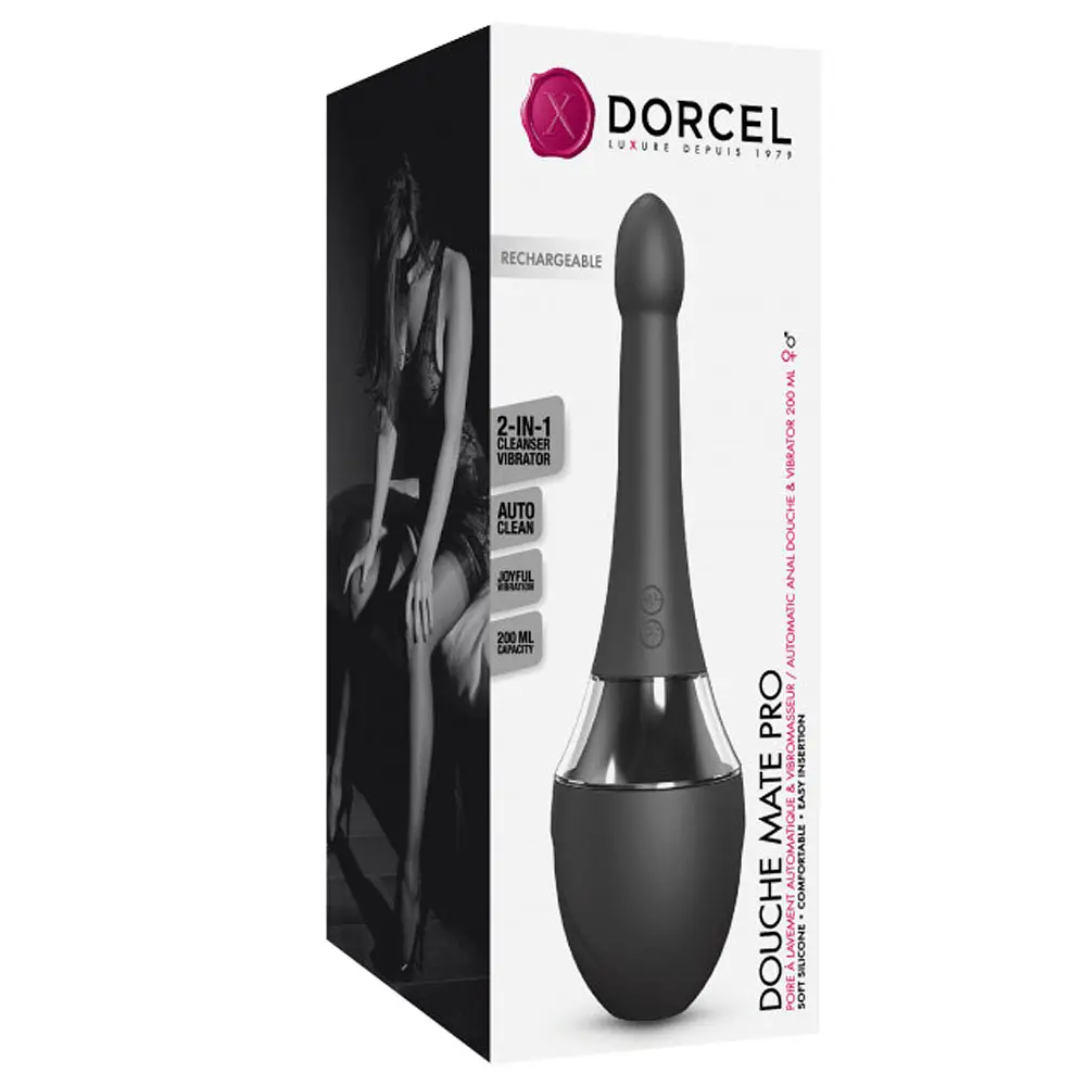 Автоматичний анальний душ з вібрацією Dorcel Douche Mate Pro 200 мл (чорний) - фото 8