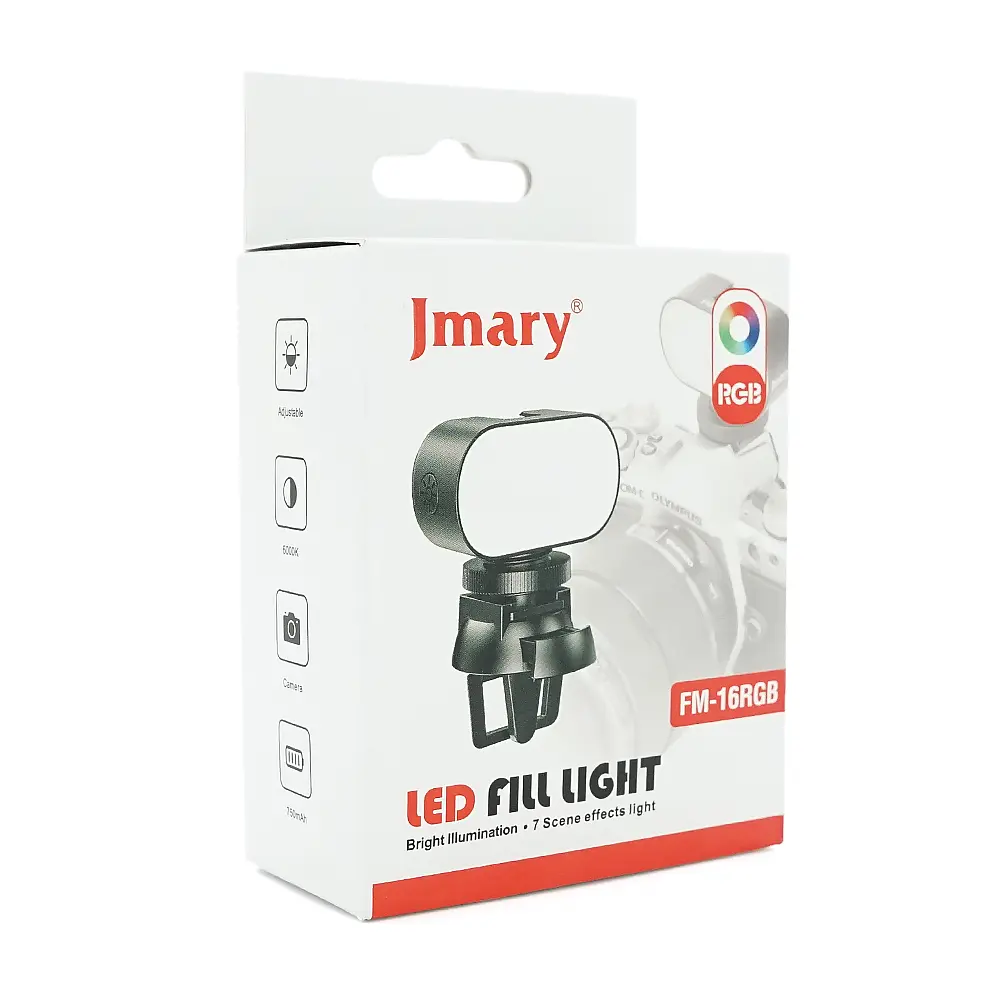 LED-лама Jmary FM-16RGB, 2 Вт, RGB 7 кольорів, вбудований акум 750mAh, 55x30x45мм, Box - фото 2
