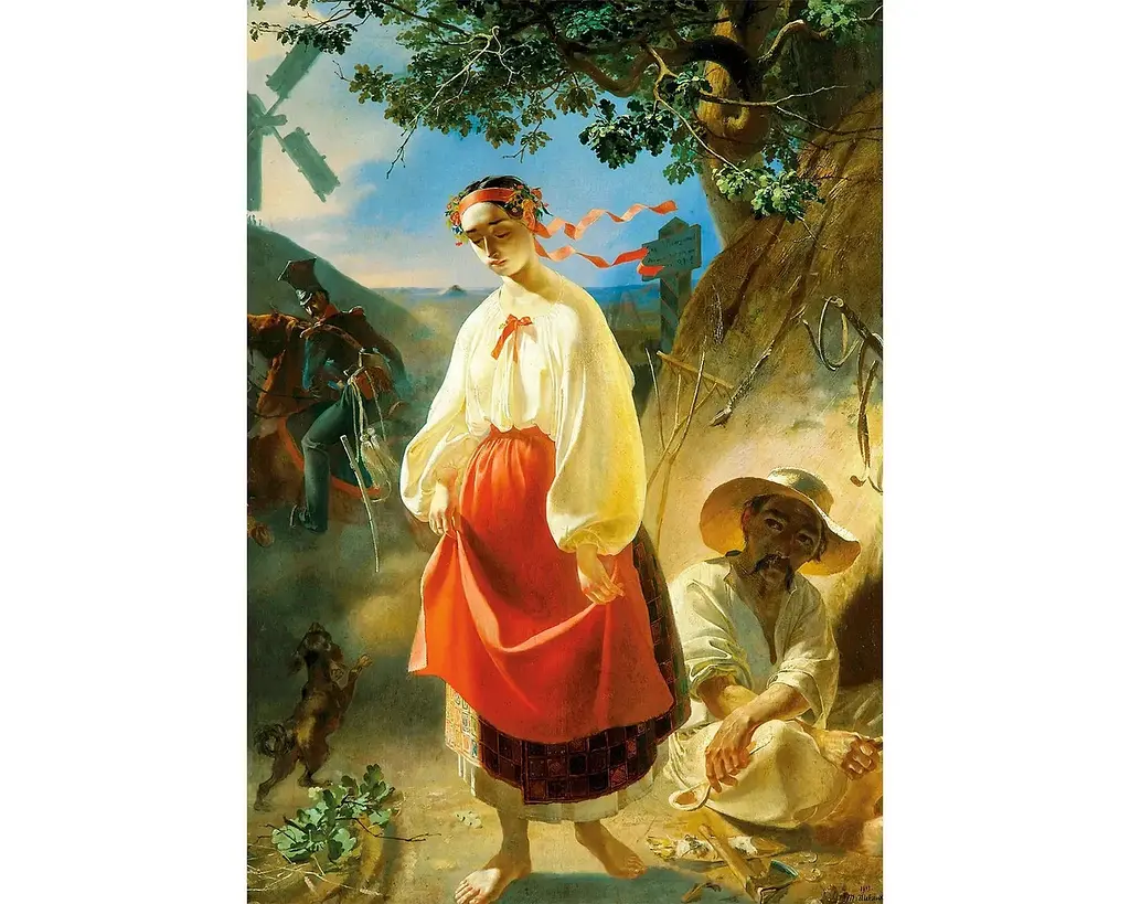 Пазл дерев`яний UkrainianPuzzles Катерина. Тарас Шевченко - фото 2