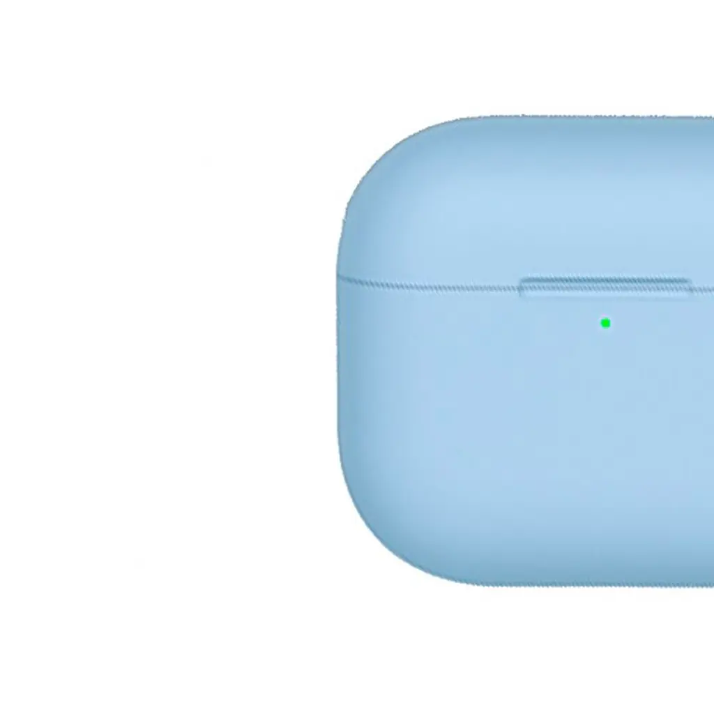 Чохол Blueo Liquid Silicone Case + Carbine для Apple AirPods 3 Sky Blue [64695] - фото 2