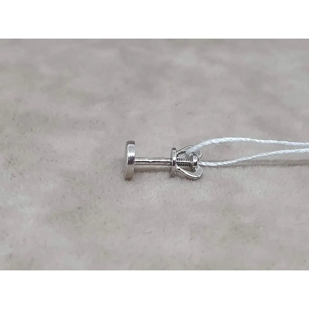 Срібна моносережка пуссета Vegas. 20182/1Р - фото 4