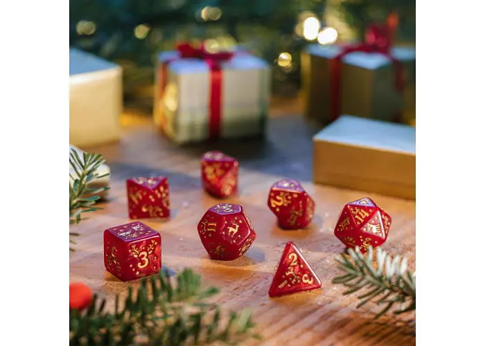 Набір кубиків Christmas Dice Set , 7 шт. (SXMS4X) - фото 5