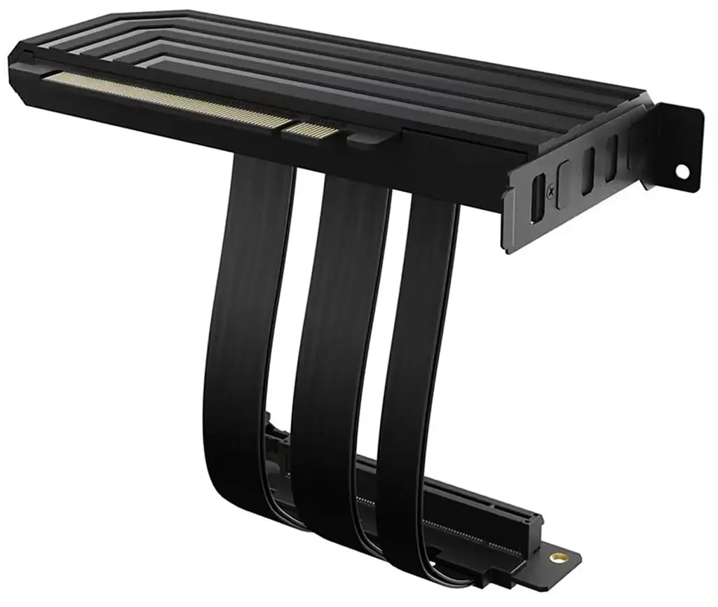 Райзер Hyte PCIE40 4.0 Luxury Riser Cable 200mm Black - фото 2