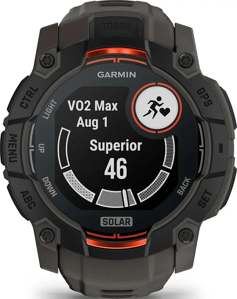 Смарт-годинник Garmin Instinct 3 50mm Solar Black with Charcoal Band (010-02935-00/40) - фото 5