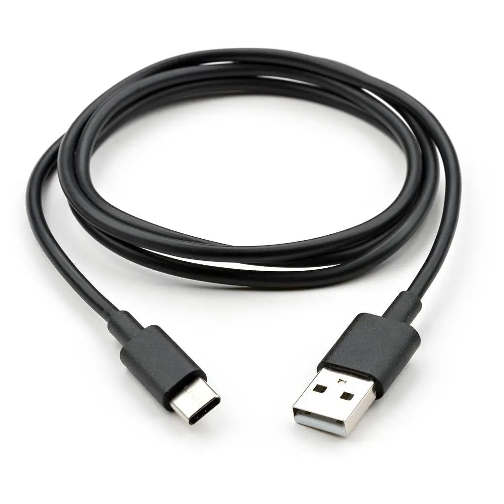 Дата кабель USB 2.0 AM to Type-C PVC 1m black Vinga (VCPDCTC1BK) - фото 2