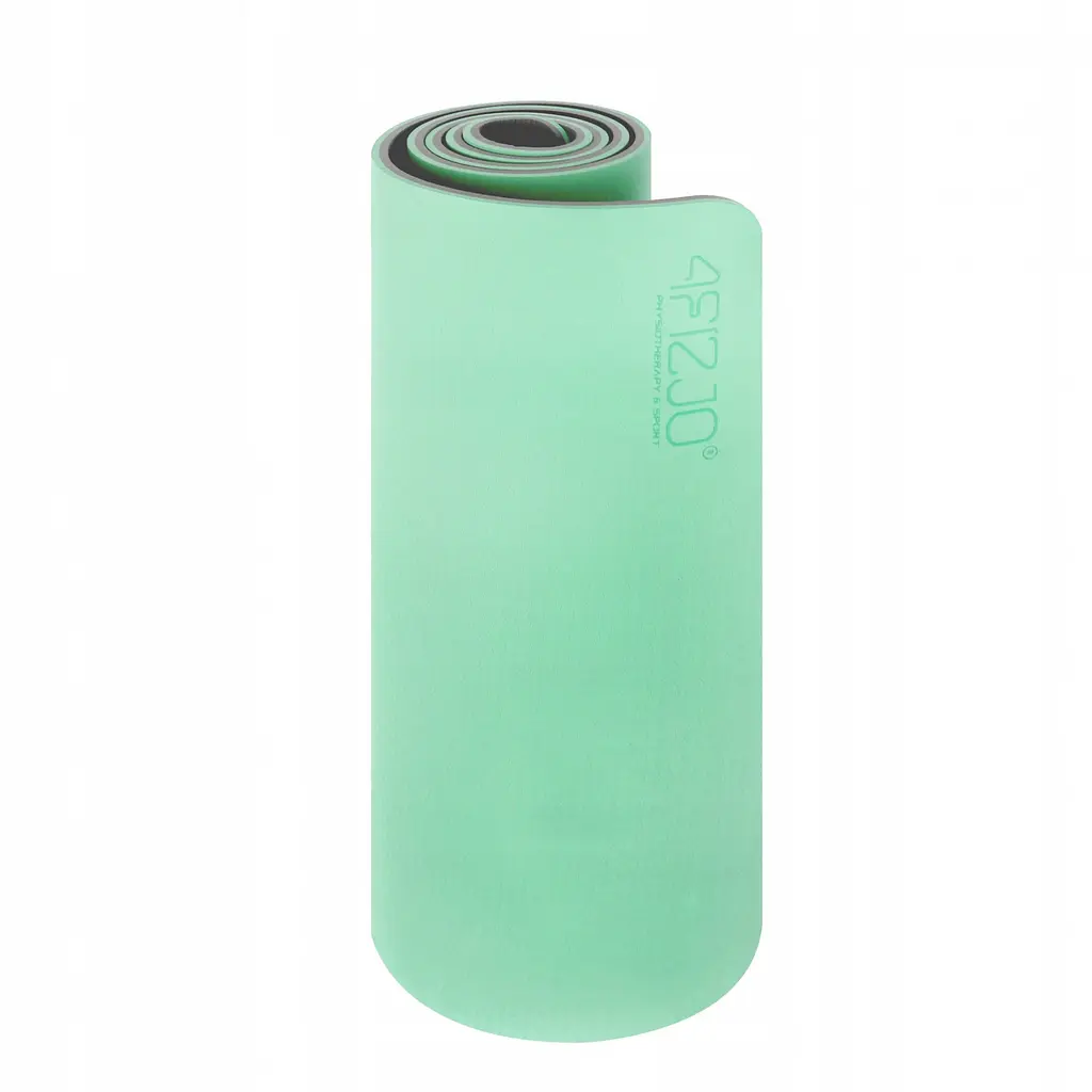 Коврик (мат) для йоги та фітнесу 4FIZJO TPE 1 см Mint/Grey 4FJ0202 (P-5907739311917) - фото 5