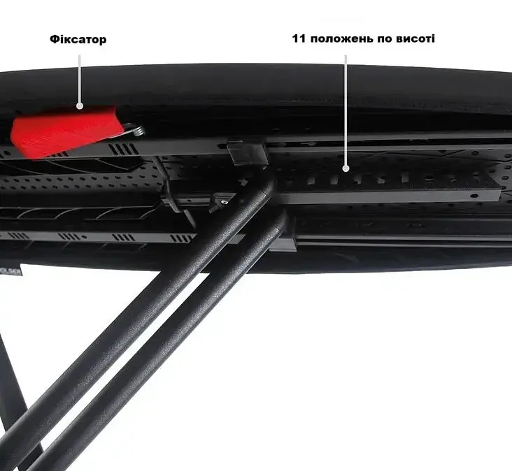 Дошка для прасування Rolser K-Surf Black Tube Plata (K07002-1029) - фото 6