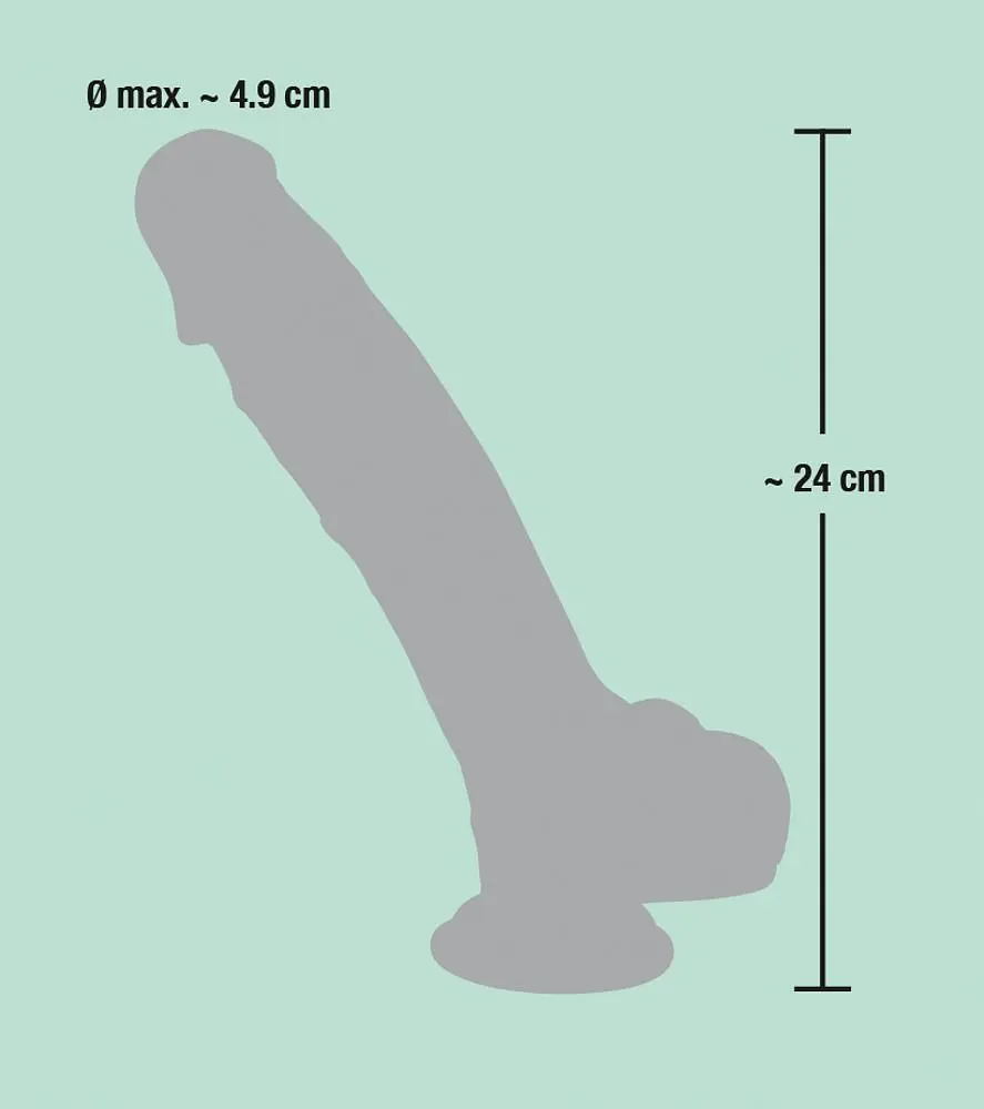 Реалістичний фалоімітатор You2Toys Medical Silicone Dildo, 24 см - фото 4