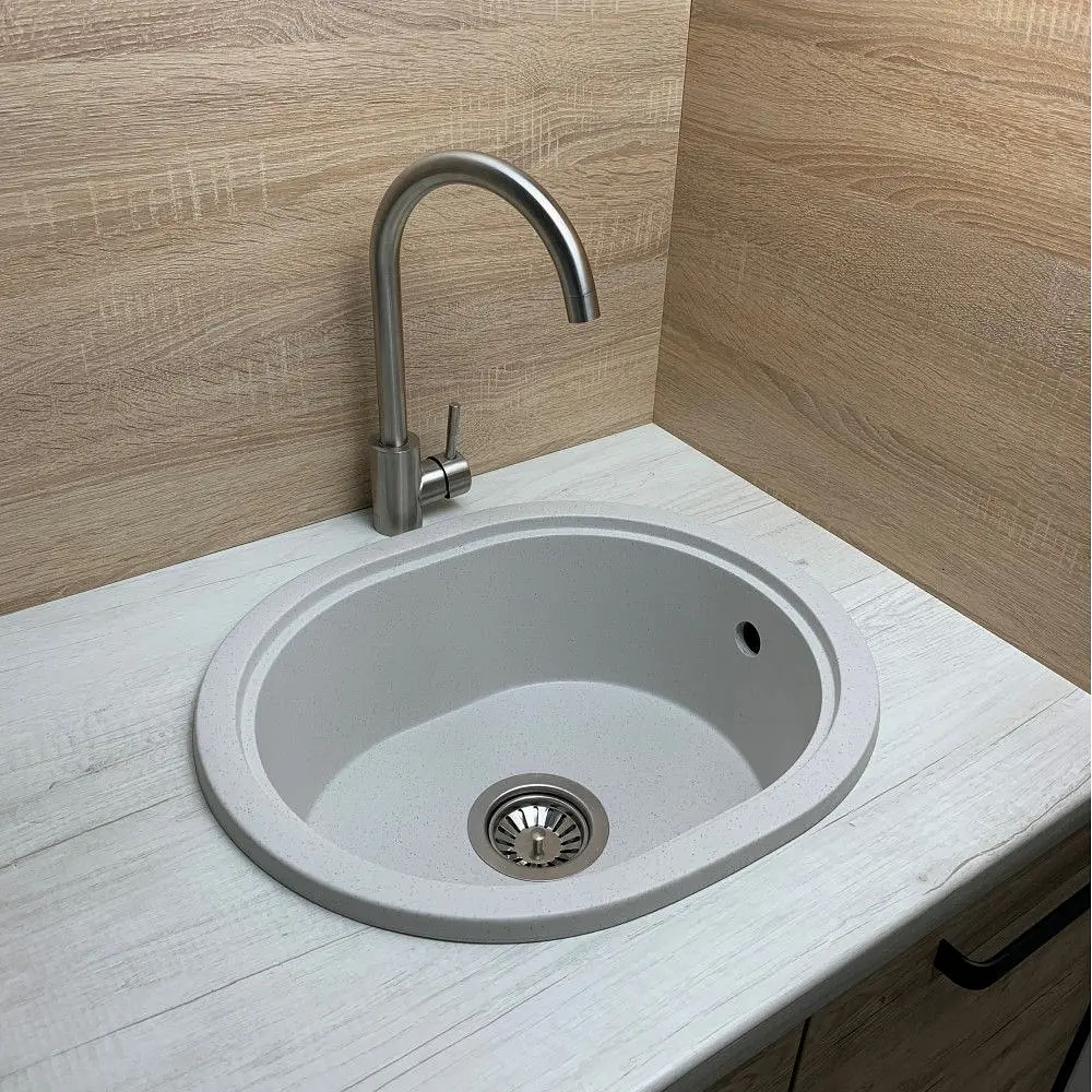 Кухонна мийка Adamant CIRCUM old stone 500x425x180 мм, без крила 50 см - фото 2