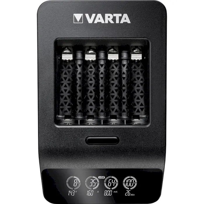 Зарядний пристрій Varta LCD Smart Plus CHARGER+4xAA 2100 mAh (57684101441) - фото 2