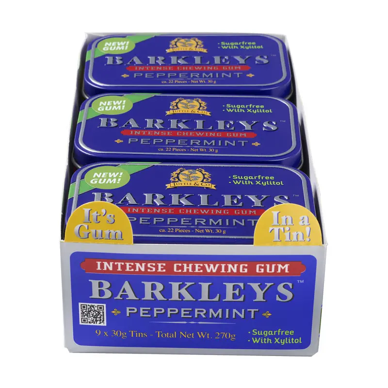 Жувальна гумка Barkleys Chewing Gum Peppermint Sugar Free 30г - фото 7