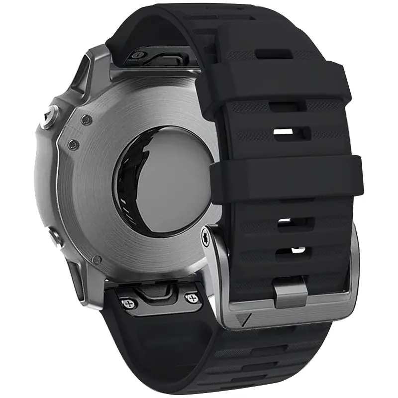 Силіконовий ремінець на смарт годинник Garmin 51 mm, Silicone, black, зі зручною застібкою, на фітнес браслет, ArmorStandart (ARM60803) - фото 2