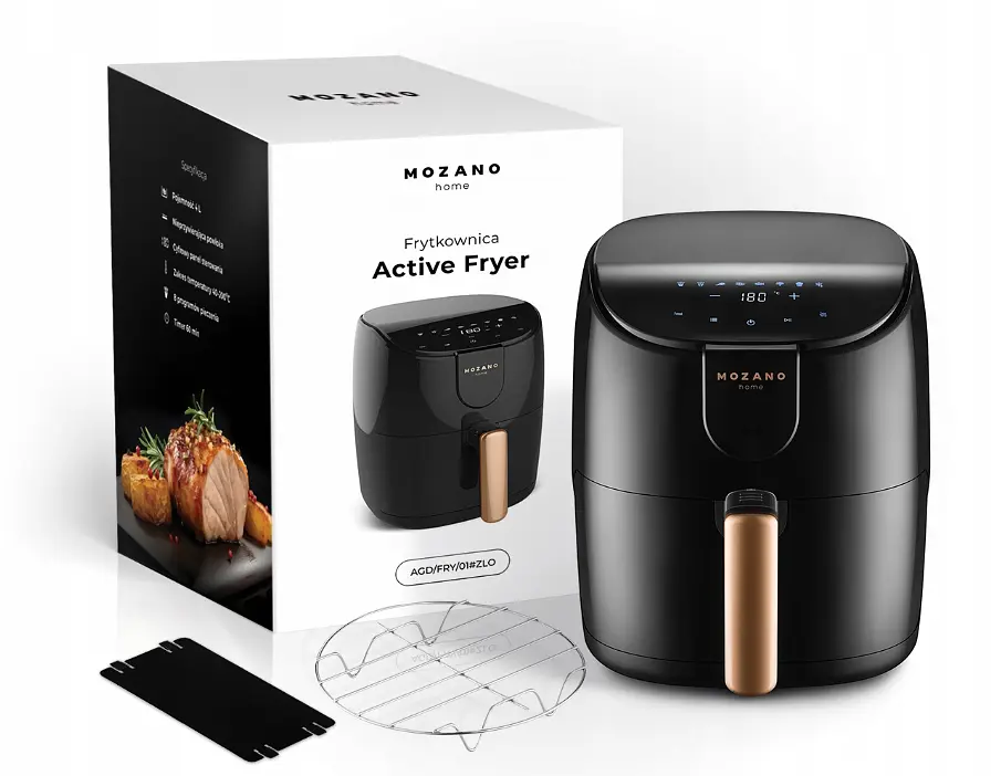 Аэрофритюрница Mozano Active Fryer Silver - фото 7
