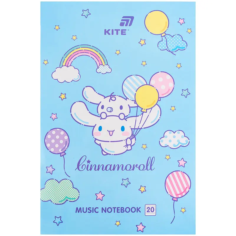 Нотний зошит А4 20арк. Cinnamoroll №CR26-404/Kite/