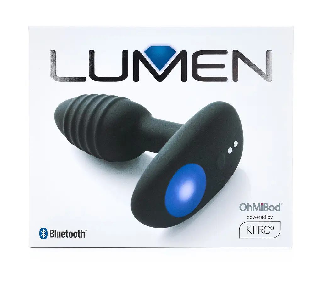 Анальна пробка Kiiroo OhMiBod Lumen 10.1 см (чорний) - фото 6