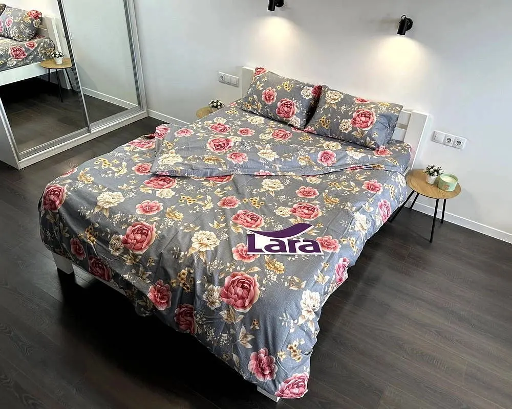 Постільна білизна LARA сатин d13159e євро - фото 2
