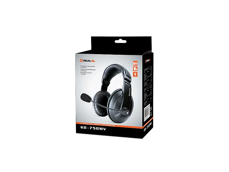 Гарнітура REAL-EL GD-750MV Black - фото 2