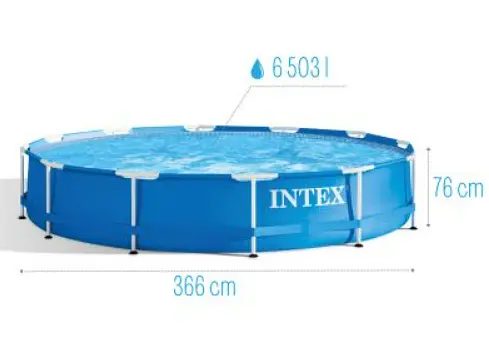 Каркасный бассейн Intex с насосом и фильтром 366x76 Garden Frame 28212 - фото 5
