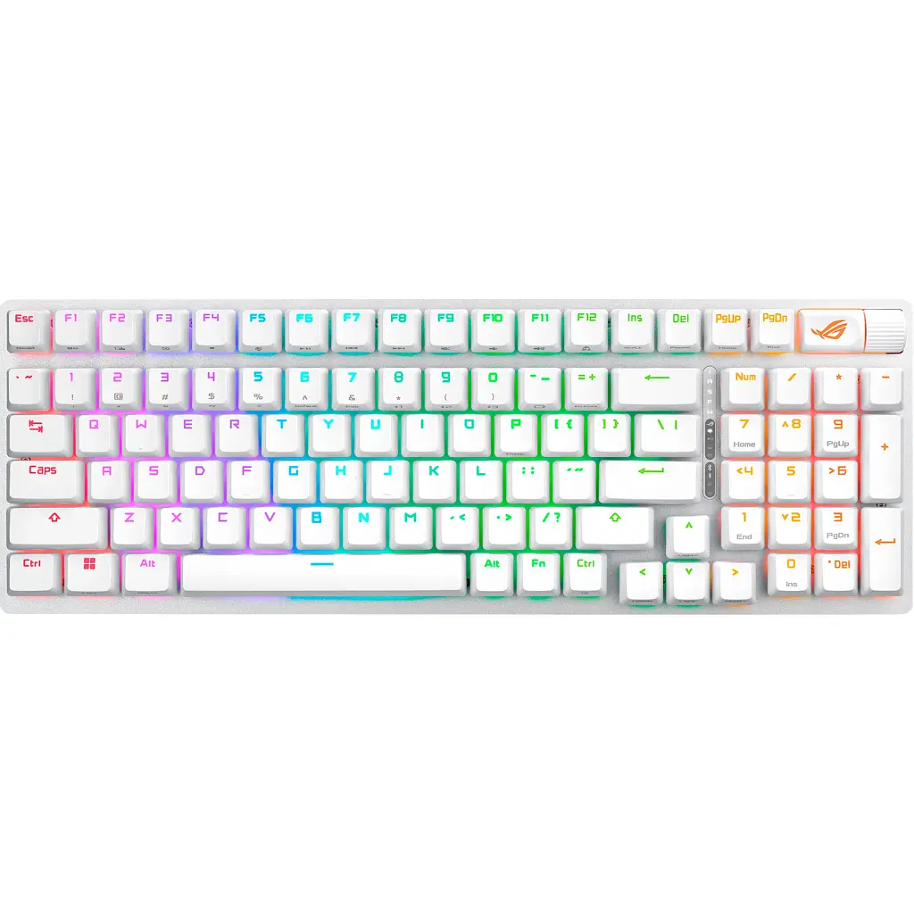 Клавіатура Asus ROG Strix Scope II 96 RGB NX Wireless White [90MP037A-BKUA30] [126944] - фото 6