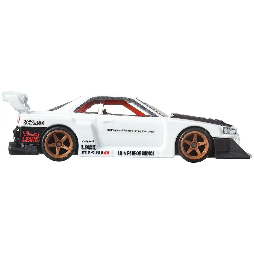 Автомодель Hot Wheels Boulevard Nissan Skyline Super Silhouette LB-ER34 біла з чорним (GJT68/HKF21) - фото 4