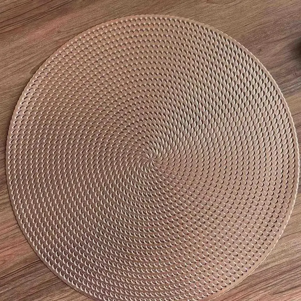 Салфетка сервировочная подтарельник Olens Розовое золото 40 см (6610-1) - фото 2