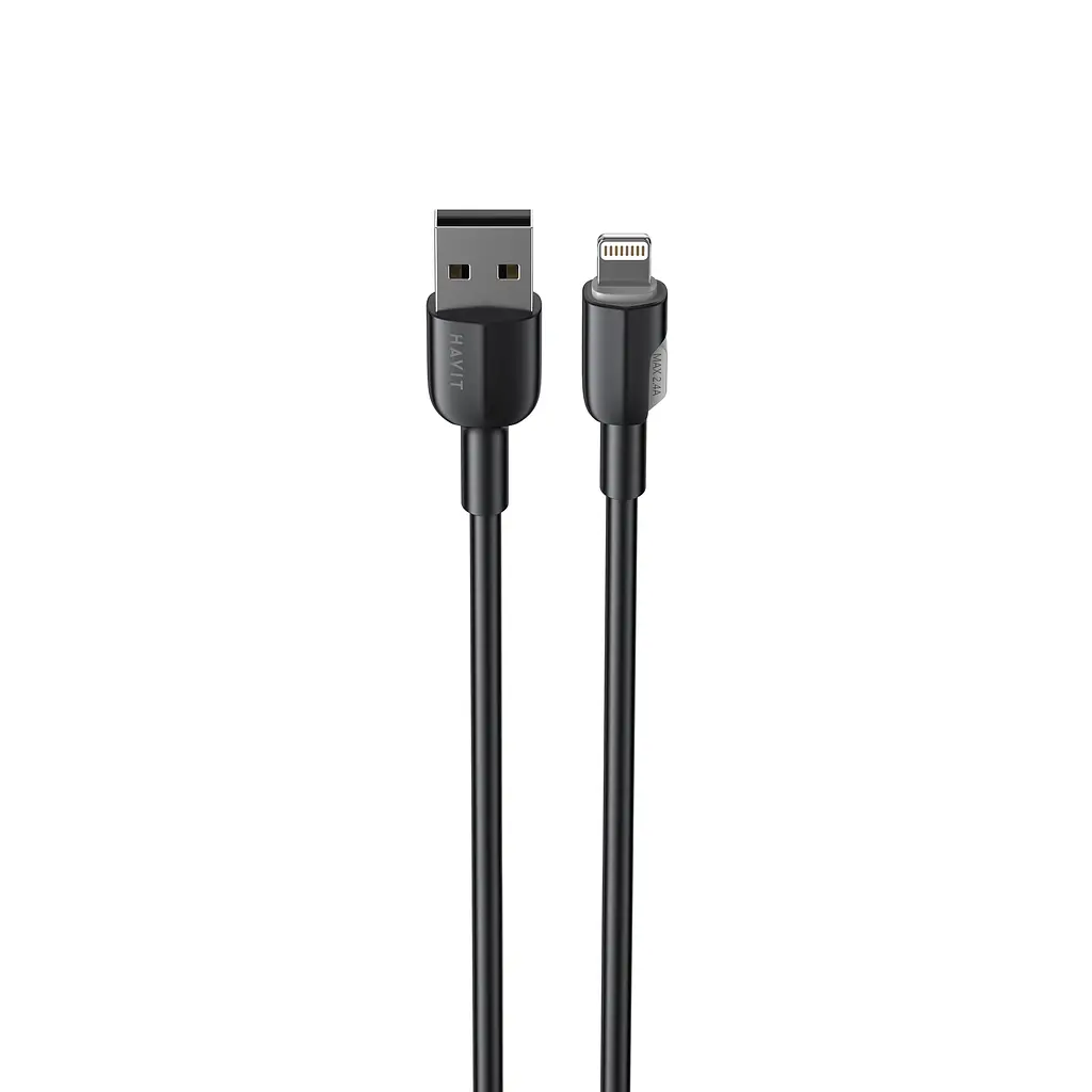 Кабель Havit CB306C 2.4A USB - Lightning 1 м черный (HV-CB306C) - фото 3