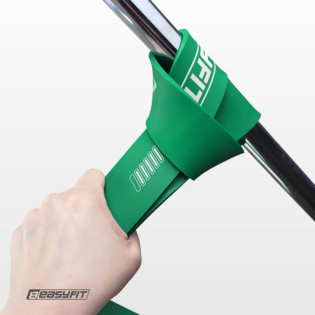 Гумова петля EasyFit 19-65 кг Зелена - фото 3