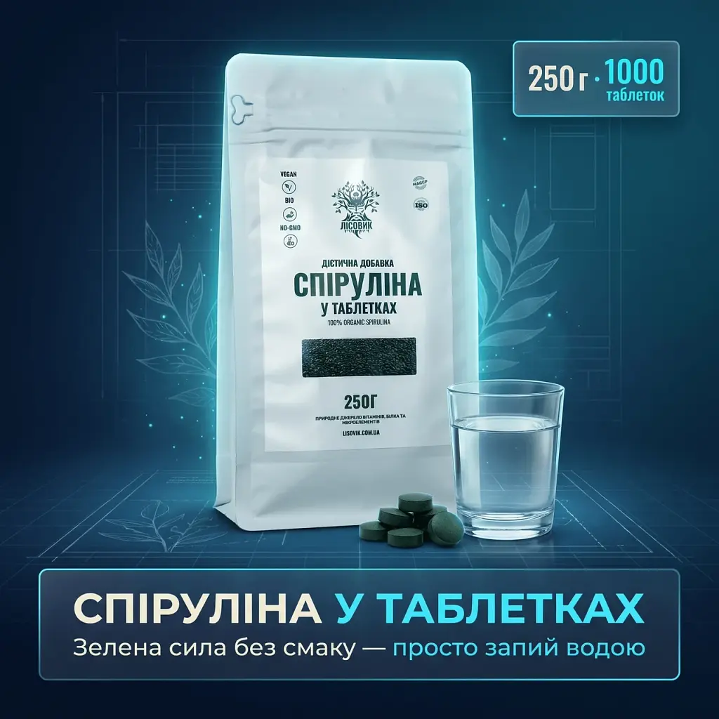 Спіруліна у таблетках 250 г - фото 2