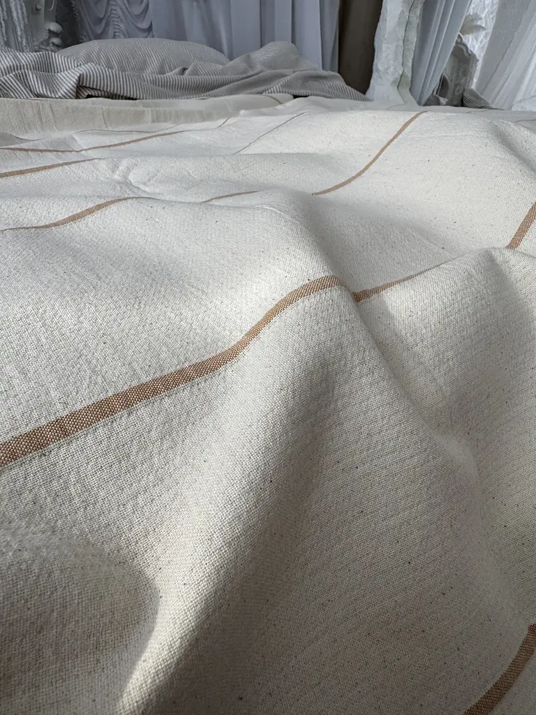 Покривало Zeintex Eco Linen бежеве 200х230 см - фото 4
