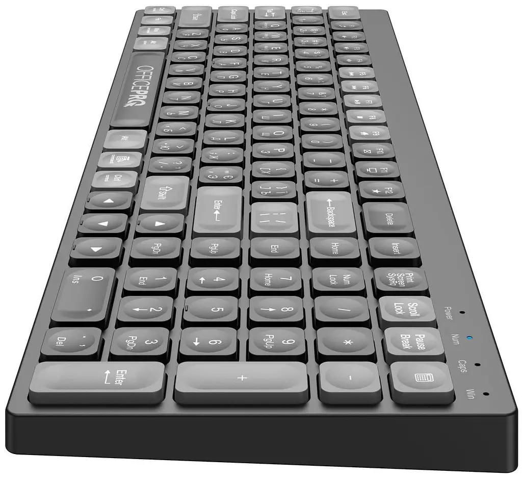 Клавіатура OfficePro SK985B Wireless Black (SK985B) - фото 2