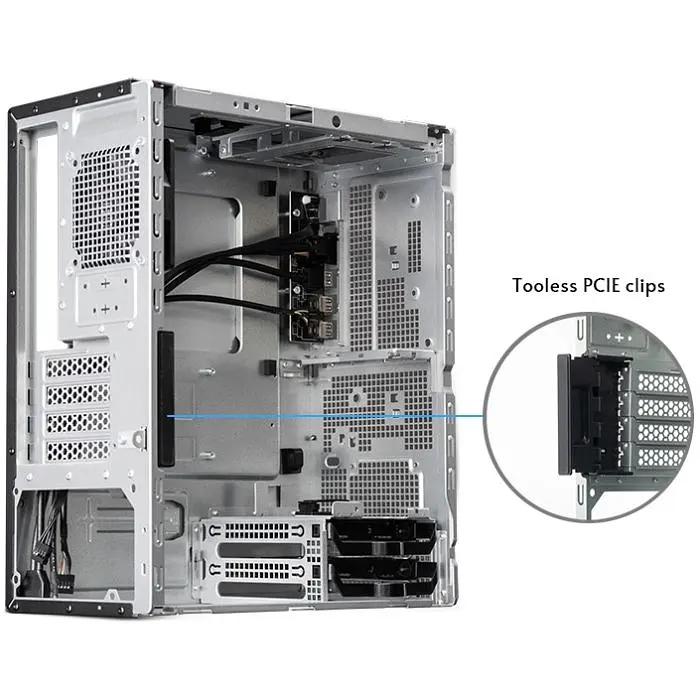 Корпус Chieftec UNI BS-20B-OP, без БЖ, mATX, Black (BS-20B-OP) - фото 7