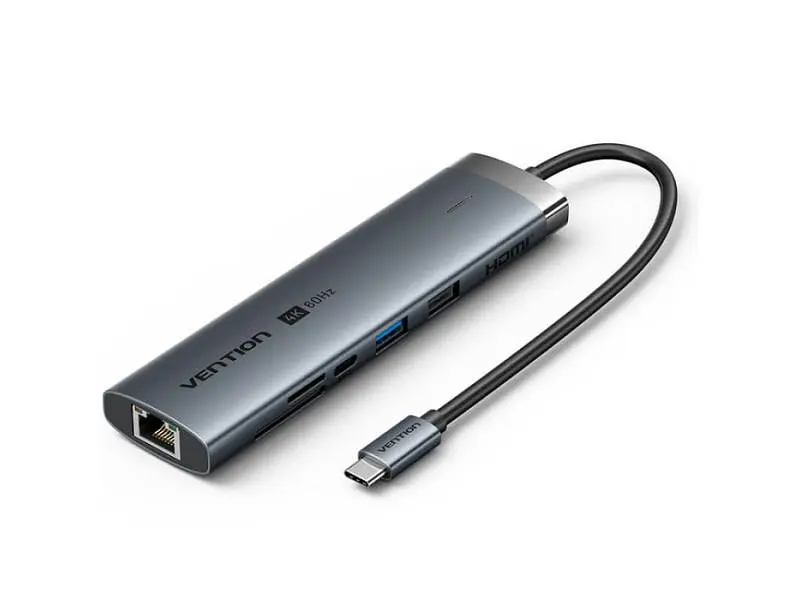 Мультипортовий адаптер Vention Hub 8-in-1 100W (TGUHB)