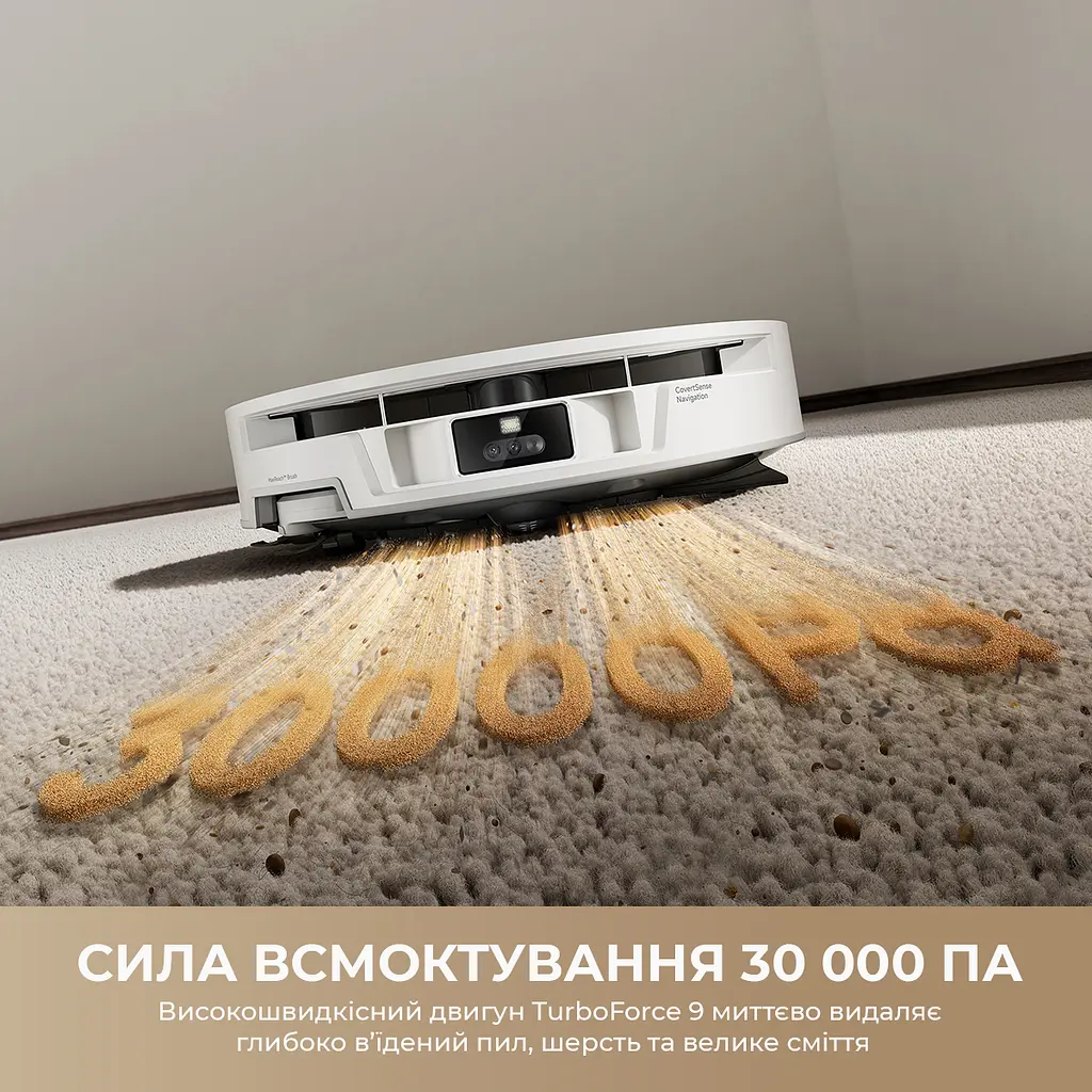 Робот пилосос миючий MOVA S70 Pro Roller White - фото 4