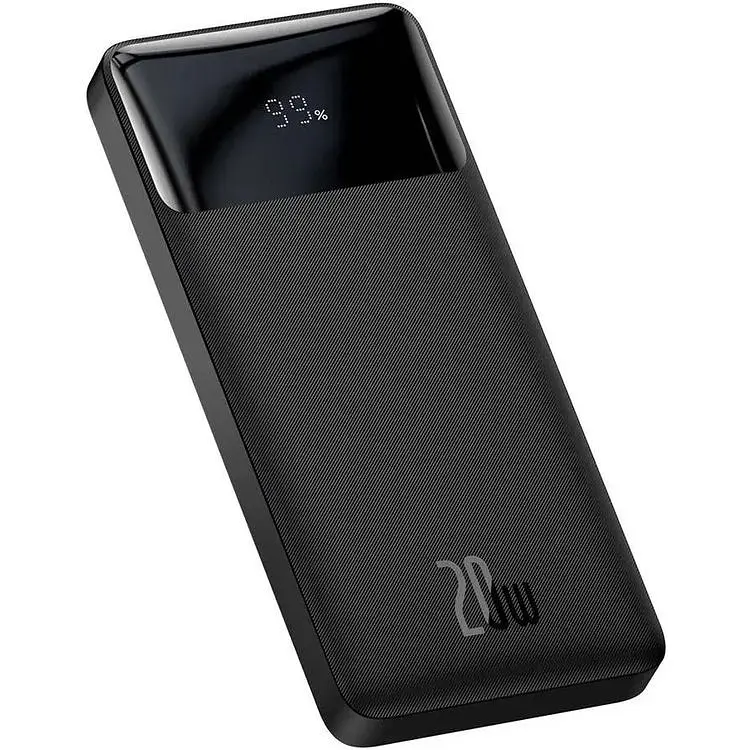 Портативная батарея Baseus Bipow Digital Display Fast Charge Power Bank 10000 mAh 20W PPBD050301 Black - фото 2