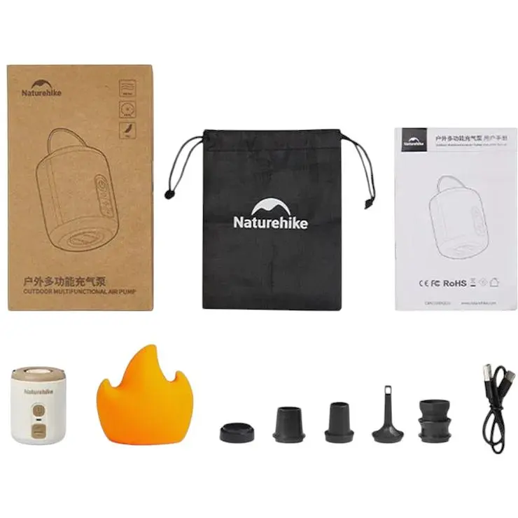 Міні насос - нічник - вентилятор Naturehike CNK2300DQ022 бежевий - фото 2