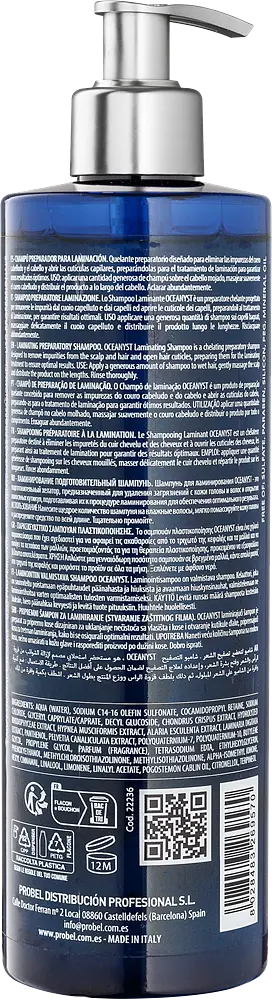 Підготовчий хелатувальний шампунь Крок 1 OCEANYST Laminating Preparatory Shampoo 500 мл - фото 2