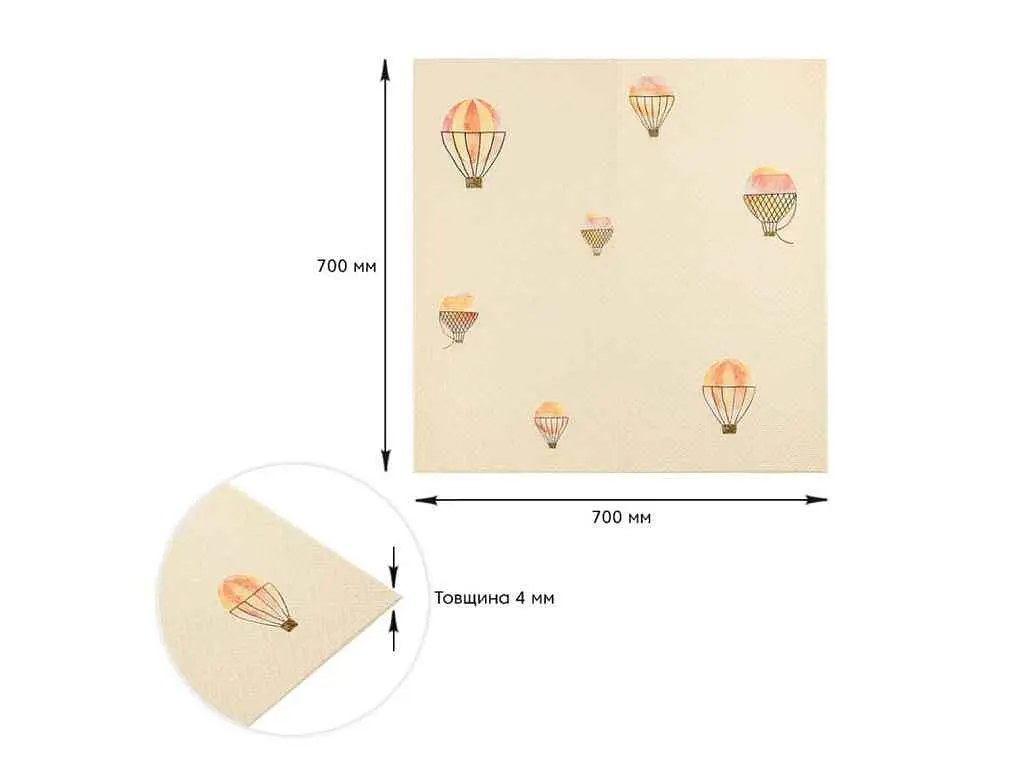 Панель стінова 3D STICKER WALL 700 * 700 * 4мм Повітряні кулі рогожка SW-00001973 - фото 4