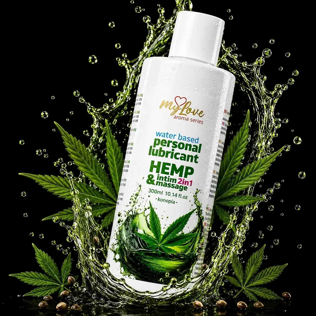 Лубрикант MyLove Aroma Series IntimMassage 2in1 Hemp, 300 мл - фото 2