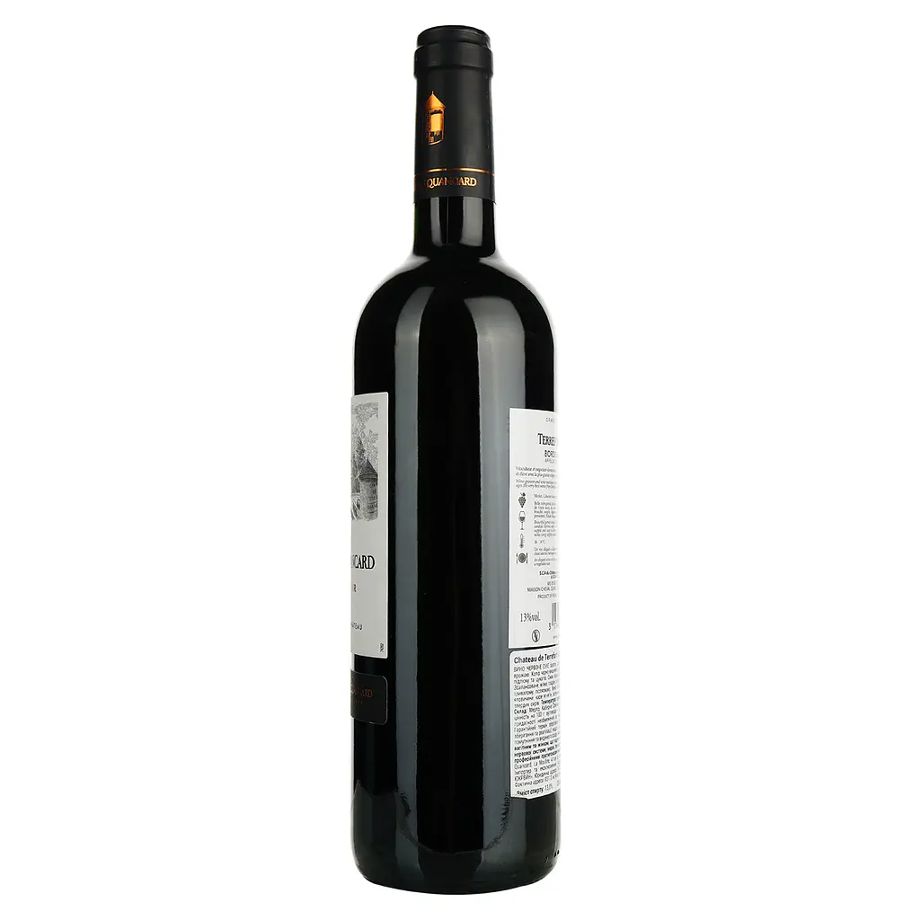 Вино Cheval Quancard Chateau de Terrefort-Quancard Bordeaux Superieur AOC, красное, сухое, 11-14,5%, 0,75 л - фото 2