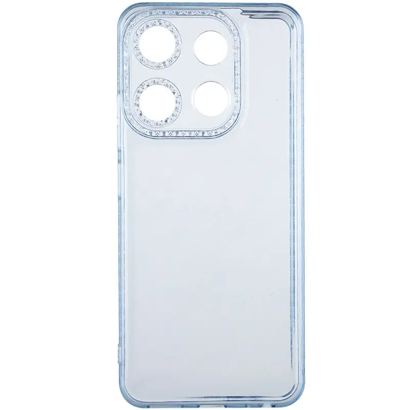 Чехол TPU Starfall Clear для Tecno Pop 7 Голубой - фото 2