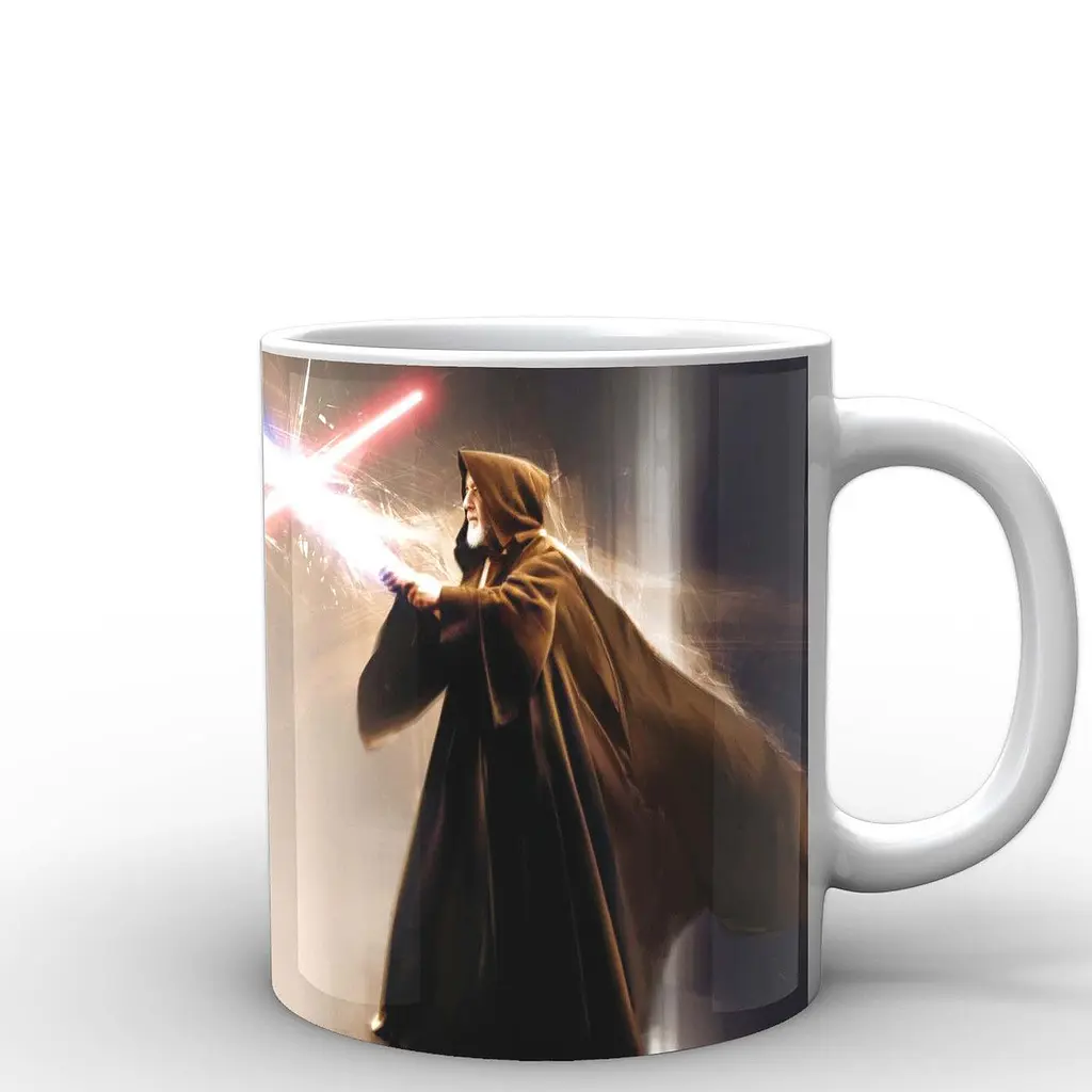 Кружка GeekLand Звездные войны Star Wars схватка SW.002.10 330 мл белая - фото 3
