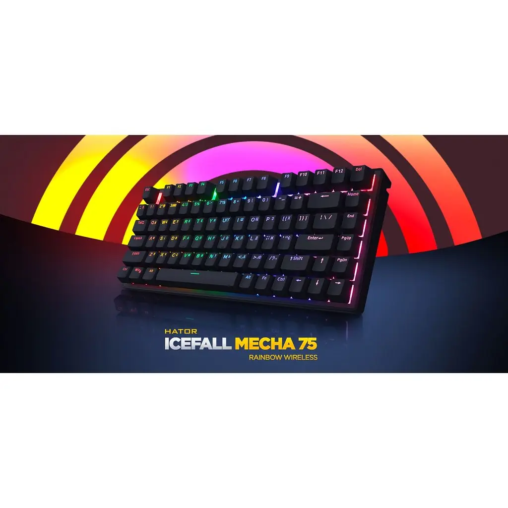 Клавіатура Hator Icefall Mecha 75 Wireless Rainbow Black (HTK275UA) [177406] - фото 11