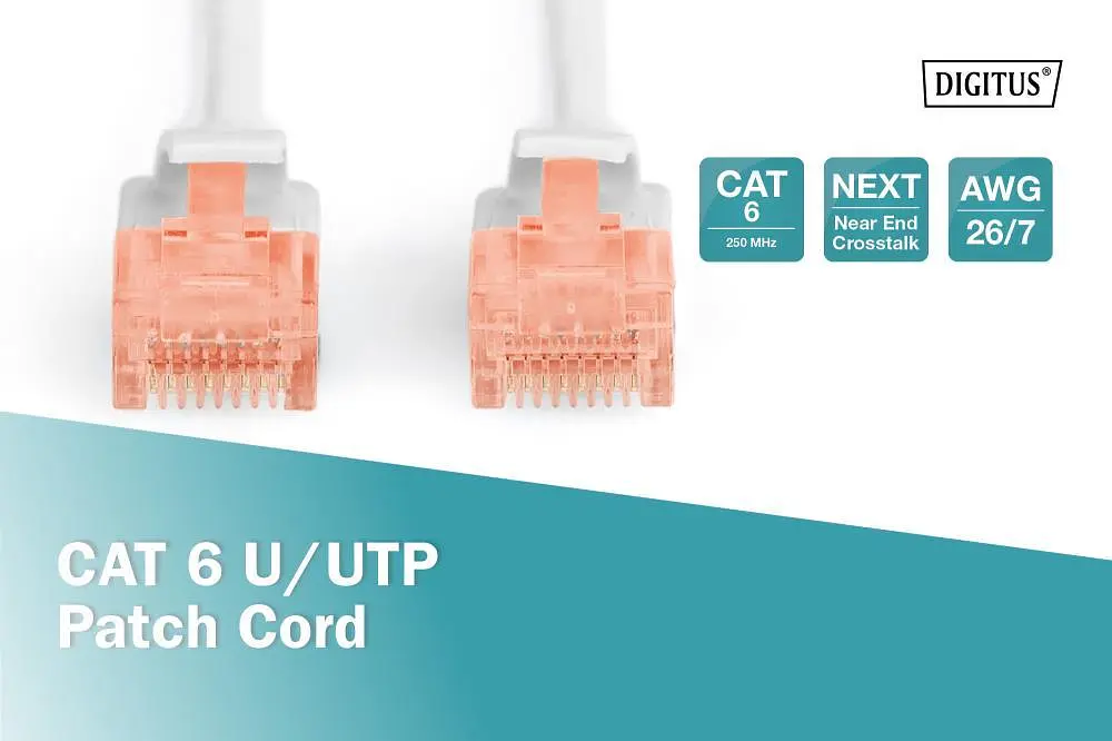 Патч-корд Assmann CAT 6 U-UTP, PVC AWG 26/7, 3 м, DK-1612-030 - фото 4