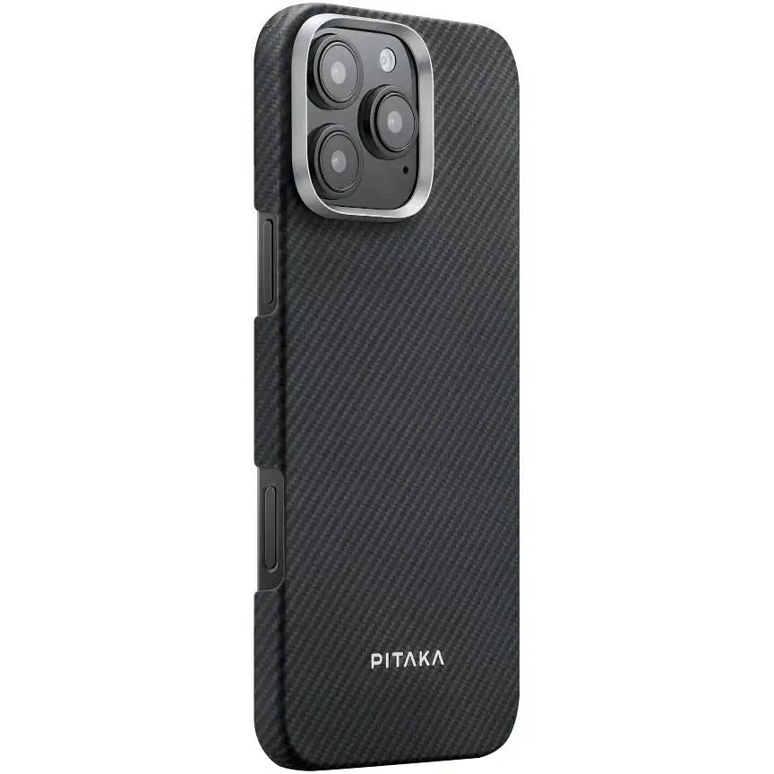 Чехол-накладка Pitaka Ultra-Slim Case Classic Twill 600D Black/Grey для iPhone 16 Pro Max (KI1601PMA) - фото 2